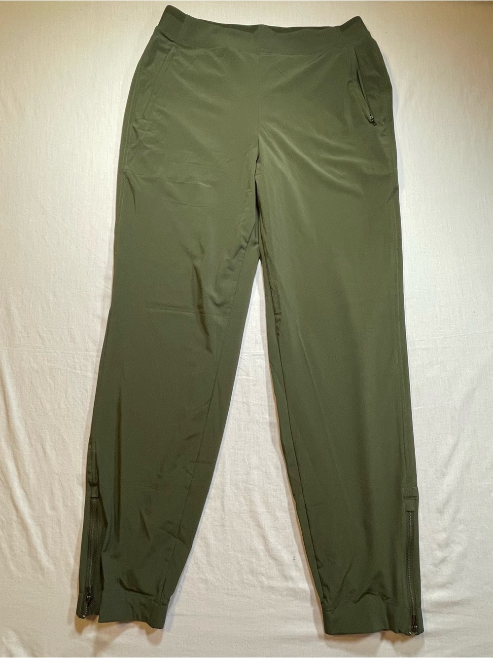 Athleta Brooklyn Heights Jogger Pants Womens 10 Tall Zip Ankle Athleisure